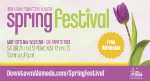 Downtown Alameda Spring Festival 2018 screen ad
