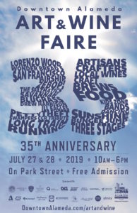 2019 Downtown Alameda Art & Wine Faire on Park Street