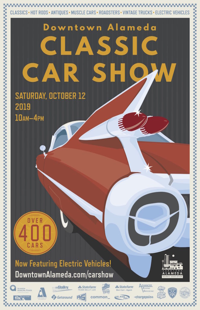 Classic Car Show 2019_poster Downtown Alameda Classic Car Show 2019
