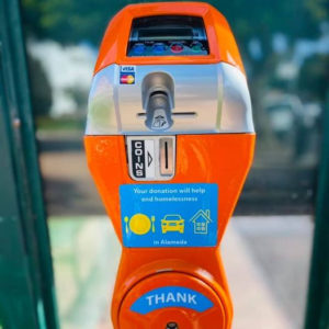 Parking Meter for Sunsetting Homelessness campaign