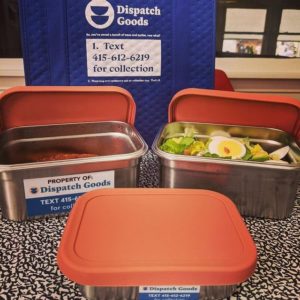 Lola's Chicken Shack using Disposable Goods reusable containers in Alameda
