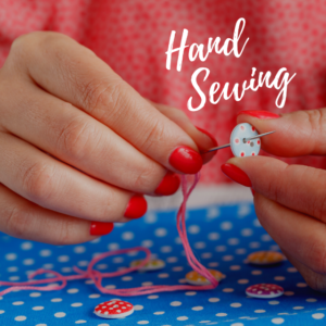 The Sewing Room promo image for hand sewing class