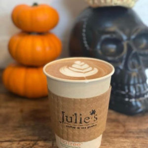 Julie's Coffee & Tea Garden pumpkin latte