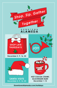 Shop Sip Gather Together postcard image