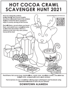 Hot Cocoa Coloring Page for kids