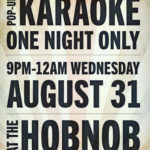 Pop-Up Karaoke @ the Hobnob