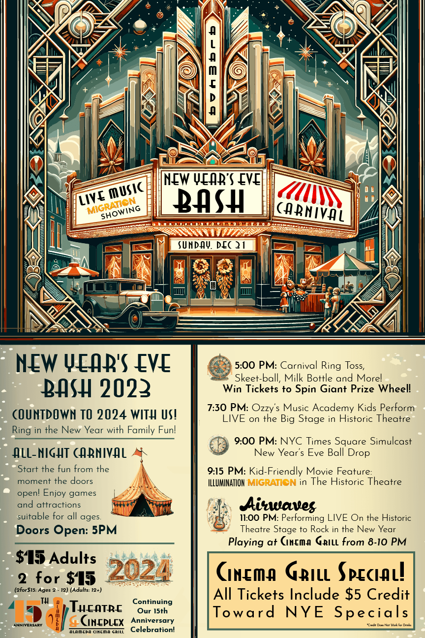 New Year's Eve Bash @ Alameda Theatre