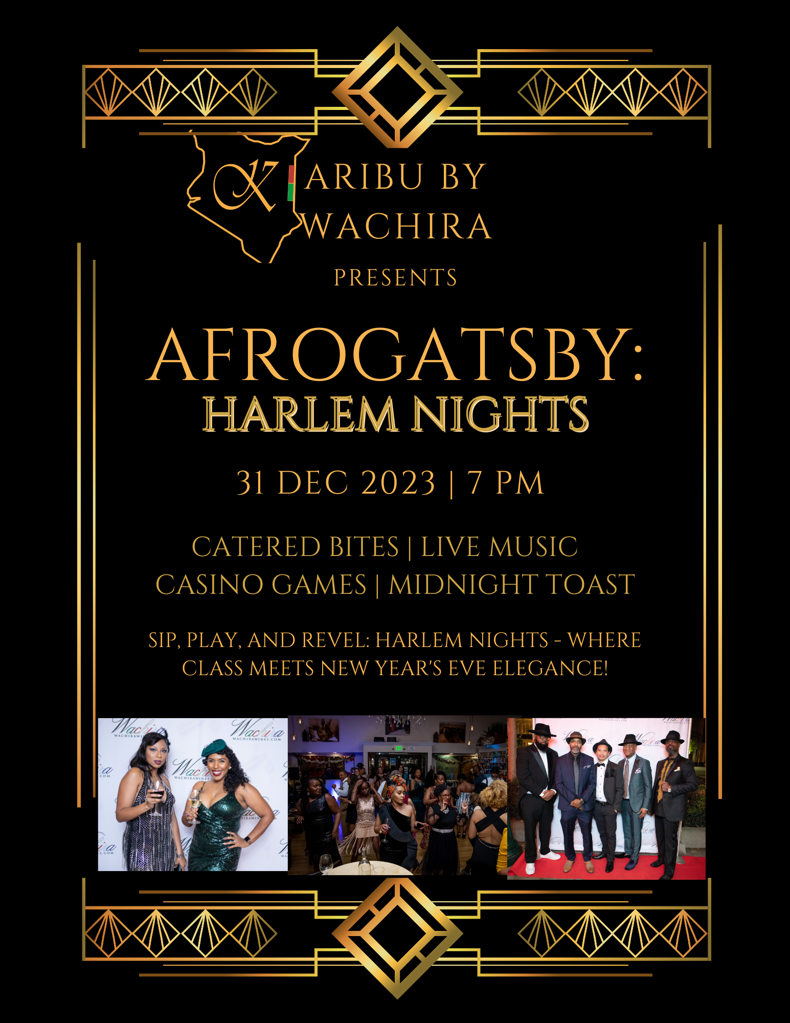 NYE Afrogatsby: Harlem Nights @ Karibu Wine Lounge