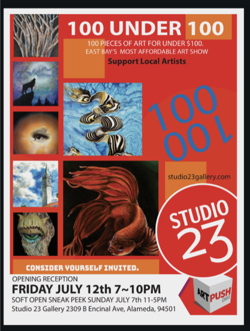 Studio 23 100 Under 100 Group Art Show