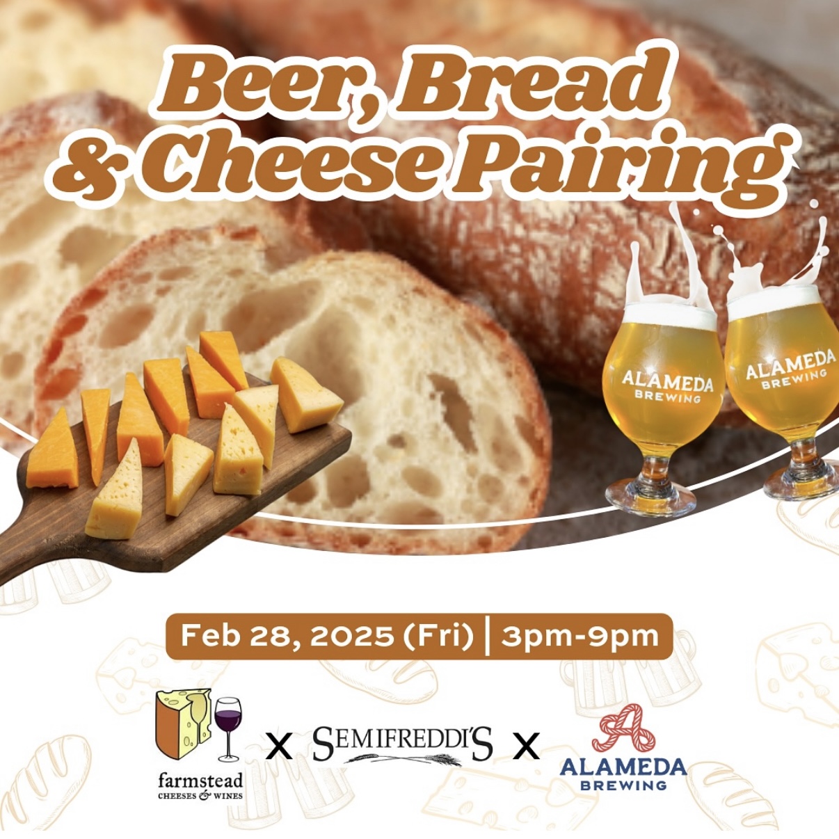 SF Beer Week: Beer, Bread and Cheese Pairing @ Alameda Brewing